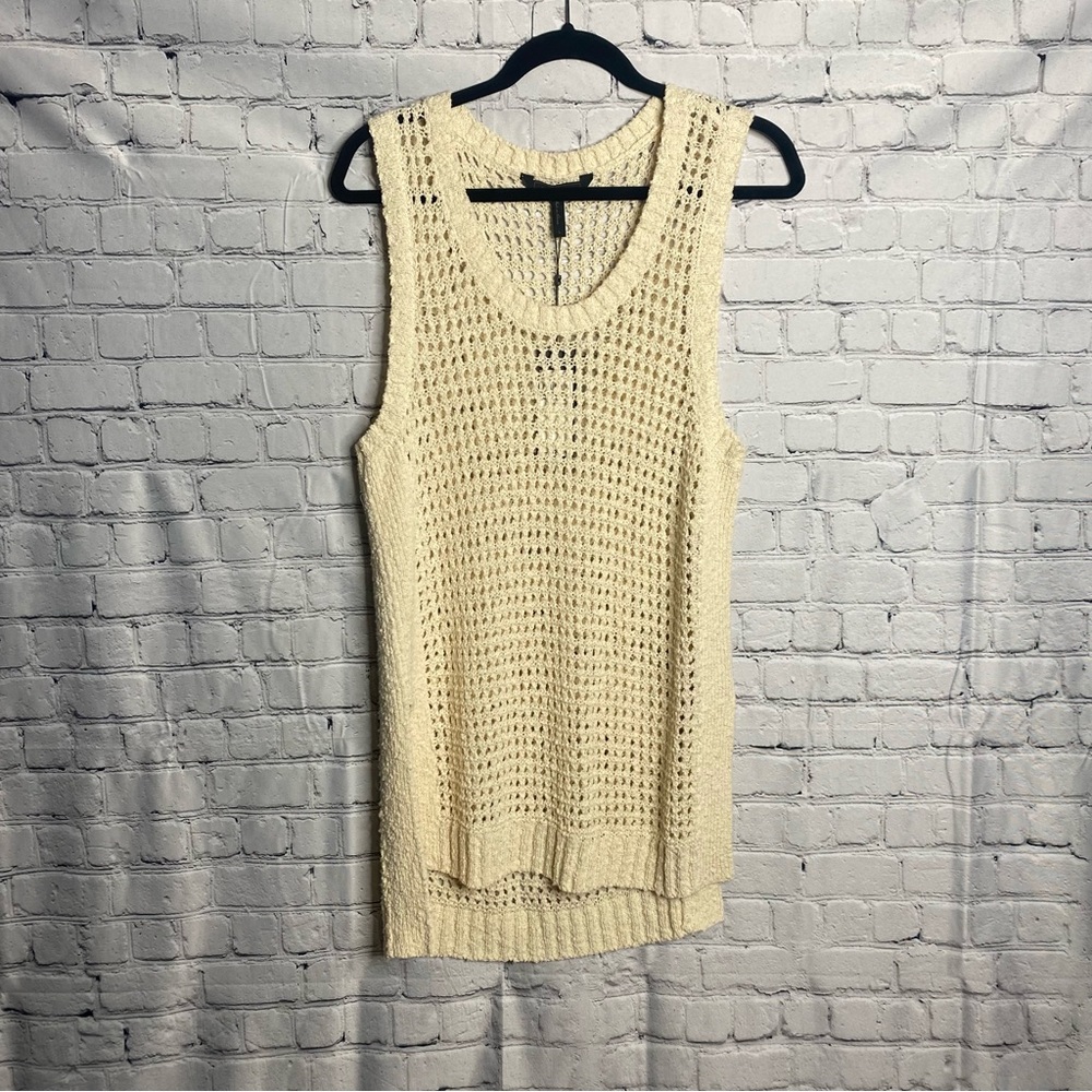 BCBG crochet sweater vest